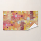 Moderne Abstracte Gele Waterverf Kunst Bad Handdoek (Handdoek)