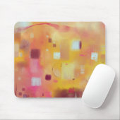 Moderne Abstracte gele Waterverf kunst Muismat (Met muis)