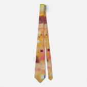 Moderne Abstracte gele Waterverf kunst Stropdas (Voorkant)