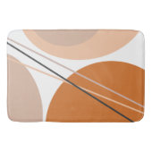 Moderne Abstracte geo-pasta bruin crème roze Badmat (Voorkant)