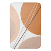 Moderne Abstracte geo-pasta bruin crème roze Badmat (Voorkant Verticaal)