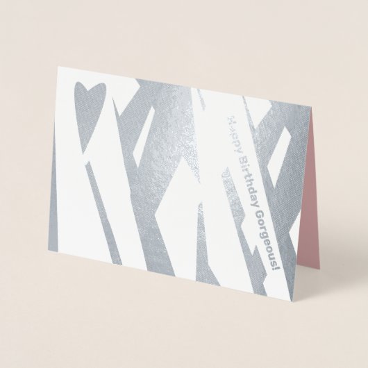 Moderne Abstracte Geometrale Dagen Folie Kaarten (Voorkant)