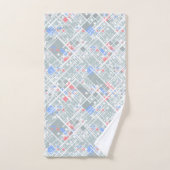 Moderne abstracte geometrie. bad handdoek (Handdoek)