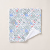 Moderne abstracte geometrie. bad handdoek (Wasdoekje)