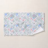 Moderne abstracte geometrie. bad handdoek (Handdoek)