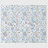 Moderne abstracte geometrie. cadeaupapier (Vlak)