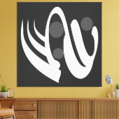 moderne abstracte geometrie canvas afdruk (Insitu (Woonkamer))