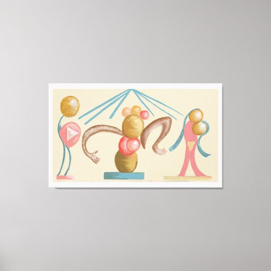 Moderne Abstracte geometrie Canvas Afdruk (Voorkant)