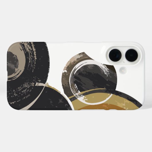 Moderne Abstracte geometrie Case-Mate iPhone Case (Achterkant (horizontaal))