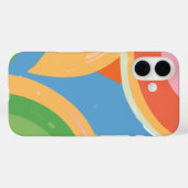 Moderne Abstracte geometrie Case-Mate iPhone Case (Achterkant (horizontaal))