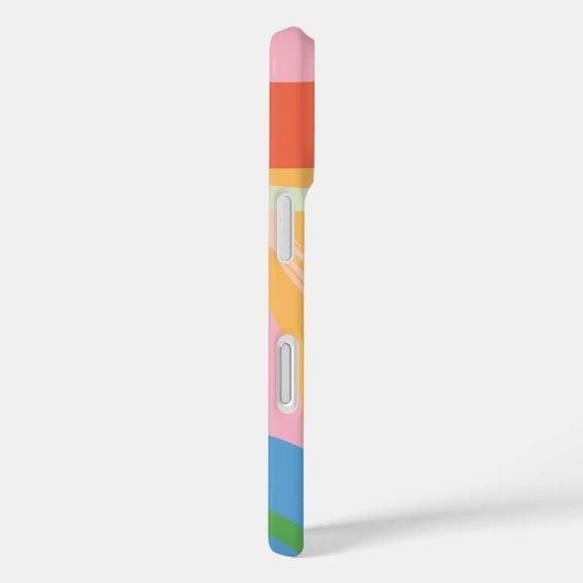 Moderne Abstracte geometrie Case-Mate iPhone Case (Achterkant / Rechts)