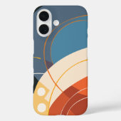 Moderne Abstracte geometrie Case-Mate iPhone Case (Achterkant)