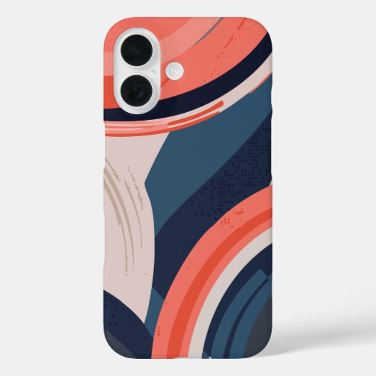 Moderne Abstracte geometrie Case-Mate iPhone Case (Achterkant)