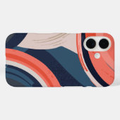 Moderne Abstracte geometrie Case-Mate iPhone Case (Achterkant (horizontaal))