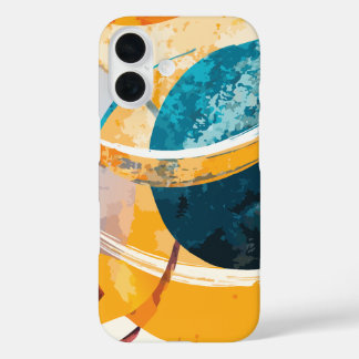 Moderne Abstracte geometrie iPhone 16 Hoesje