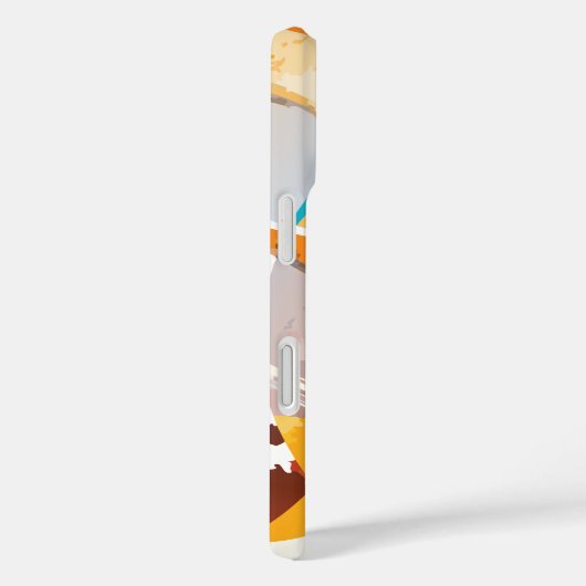 Moderne Abstracte geometrie Case-Mate iPhone Case (Achterkant / Rechts)