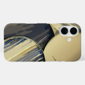 Moderne Abstracte geometrie Case-Mate iPhone Case (Achterkant (horizontaal))