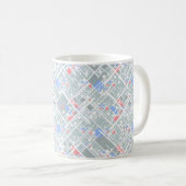 Moderne abstracte geometrie. koffiemok (Voorkant rechts)