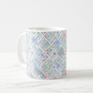 Moderne abstracte geometrie. koffiemok