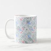 Moderne abstracte geometrie. koffiemok (Links)