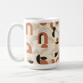 Moderne abstracte geometrie koffiemok