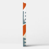 Moderne abstracte geometrie met gestileerde bloeme Case-Mate iPhone case (Achterkant / Links)