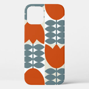 Moderne abstracte geometrie met gestileerde bloeme Case-Mate iPhone case