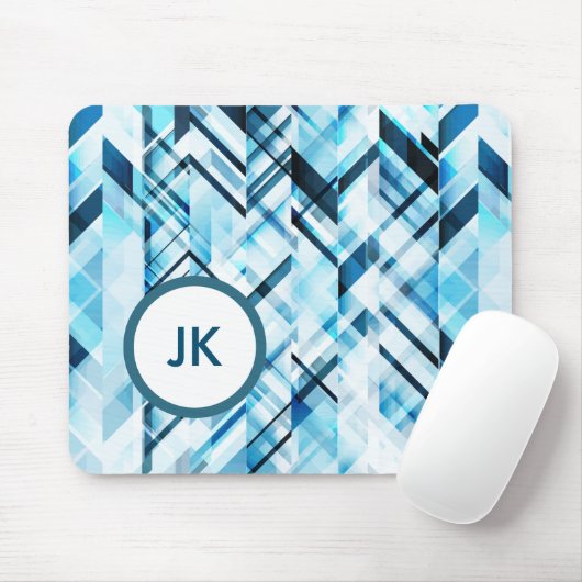 Moderne Abstracte geometrie Muismat (Met muis)