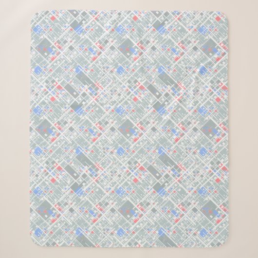 Moderne abstracte geometrie. sherpa deken (Voorkant)