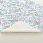 Moderne abstracte geometrie. sherpa deken (3/4)