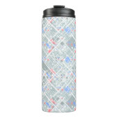 Moderne abstracte geometrie. thermosbeker (Voorkant)