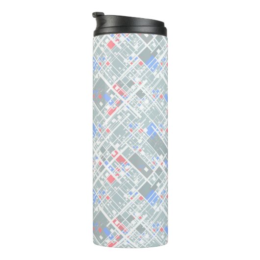 Moderne abstracte geometrie. thermosbeker (Geroteerd rechts)