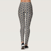 Moderne Abstracte geometrische 2 - Blue Ridge, Pan Leggings (Achterkant)