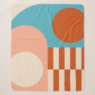 Moderne abstracte geometrische achtergrond met cir sherpa deken