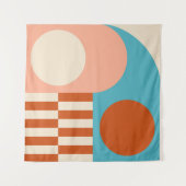 Moderne abstracte geometrische achtergrond met cir wandkleed (Voorkant (horizontaal))
