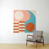 Moderne abstracte geometrische achtergrond met cir wandkleed (In Situ (horizontaal))