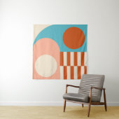 Moderne abstracte geometrische achtergrond met cir wandkleed (In situ)