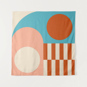 Moderne abstracte geometrische achtergrond met cir wandkleed