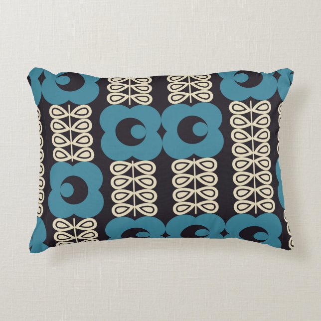 Moderne abstracte geometrische achtergrond met ges accent kussen (Voorkant)