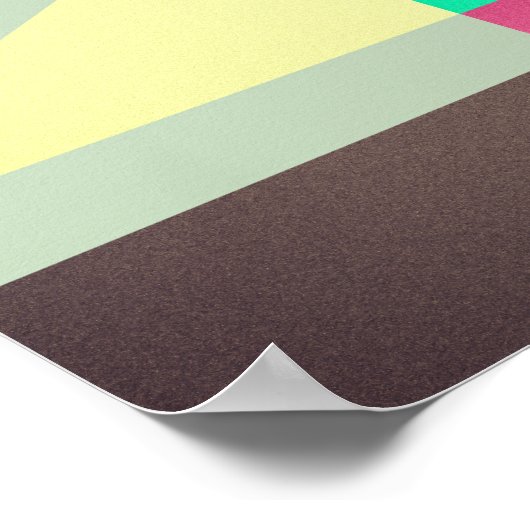 Moderne Abstracte geometrische afdrukken Poster (Hoek)