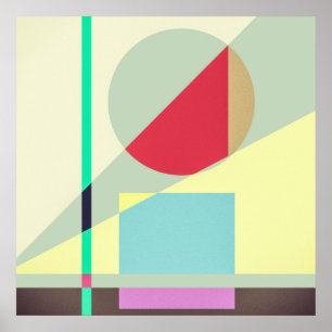Moderne Abstracte geometrische afdrukken Poster