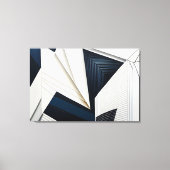 Moderne Abstracte Geometrische Architectuur Canvas Afdruk (Voorkant)