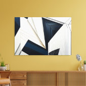 Moderne Abstracte Geometrische Architectuur Canvas Afdruk (Insitu (Woonkamer))