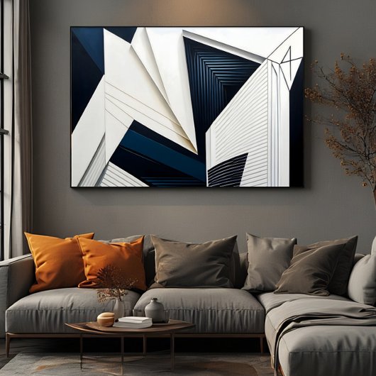 Moderne Abstracte Geometrische Architectuur Poster