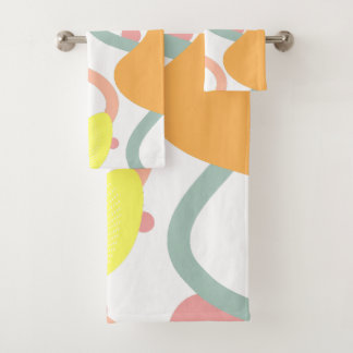 Moderne Abstracte Geometrische Badkamer Handdoek S