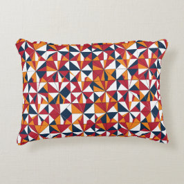 Moderne Abstracte Geometrische Bladeren Patroon Accent Kussen