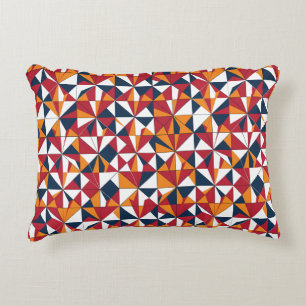 Moderne Abstracte Geometrische Bladeren Patroon Accent Kussen