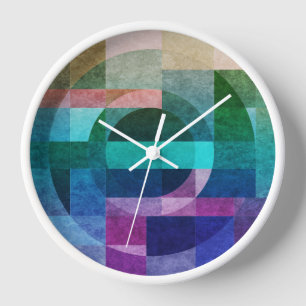 Moderne abstracte geometrische blauwe groene roze 