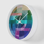 Moderne abstracte geometrische blauwe roze cirkel (Hoek)