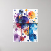 Moderne Abstracte Geometrische Cirkels Canvas Afdruk (Voorkant)